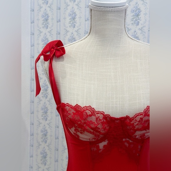 Vintage Red Corset bustier cami top - Picture 5 of 5